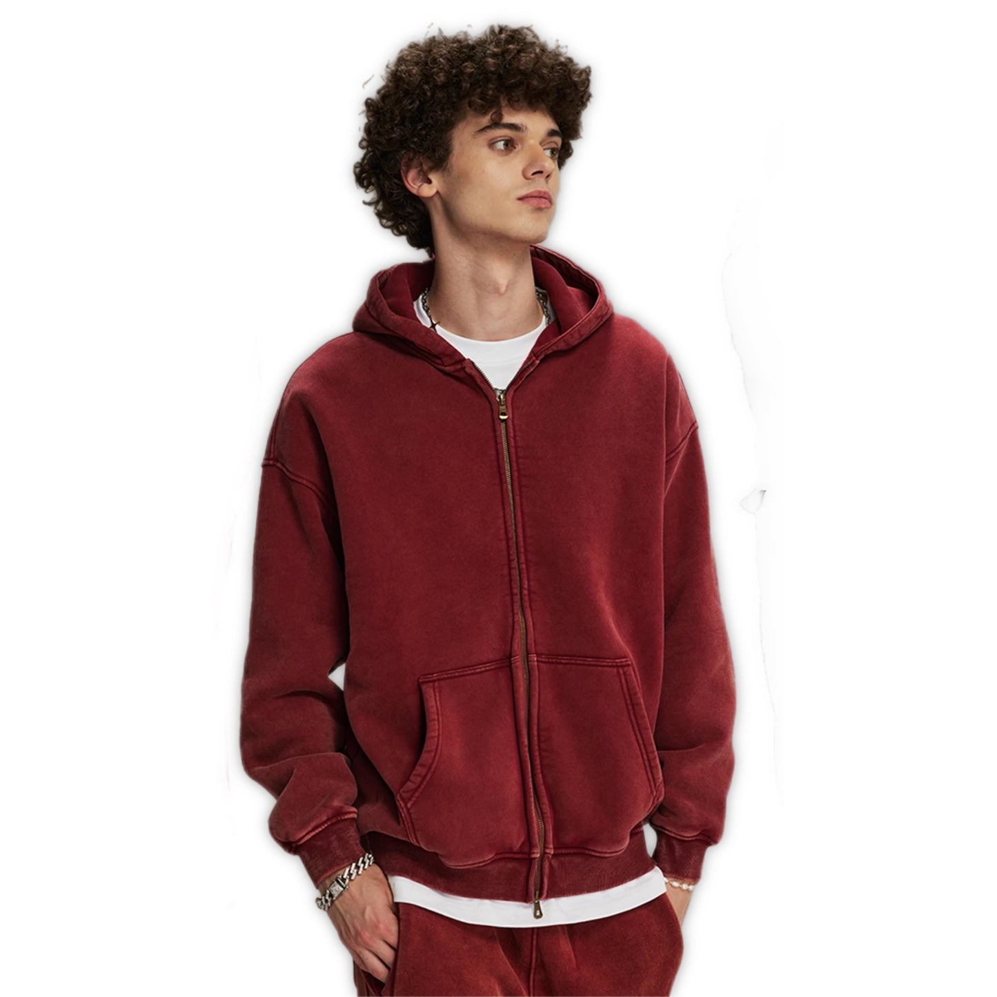 GRADIENT CARDIGAN ZIP UP
