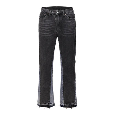 SPLICING MICRO FLARED JEANS