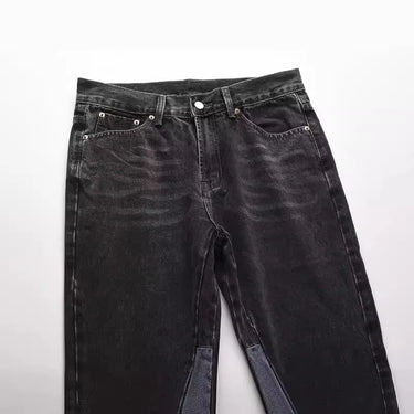 SPLICING MICRO FLARED JEANS